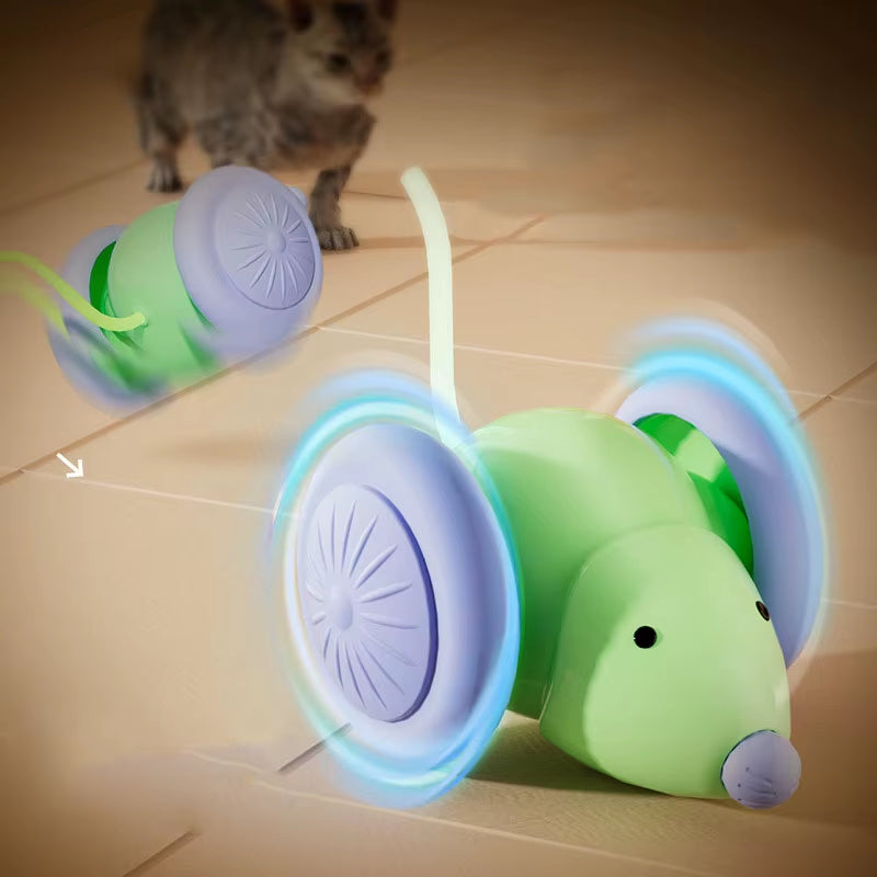 Hot Cat Toys New Product Pet Toys Self-Satisfied Mouse Car Laser Teasing Cat Stick Cat Toys Teasing Cat Toys Sports Car