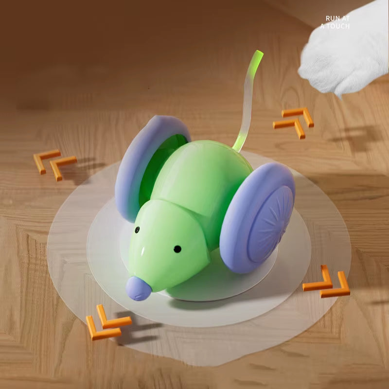 Hot Cat Toys New Product Pet Toys Self-Satisfied Mouse Car Laser Teasing Cat Stick Cat Toys Teasing Cat Toys Sports Car
