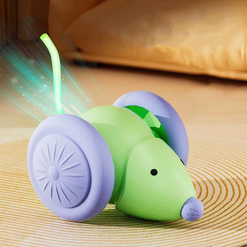 Hot Cat Toys New Product Pet Toys Self-Satisfied Mouse Car Laser Teasing Cat Stick Cat Toys Teasing Cat Toys Sports Car