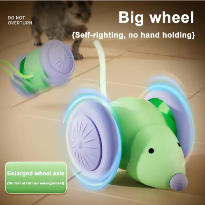 Electric Mouse Car Interactive Cat Toy