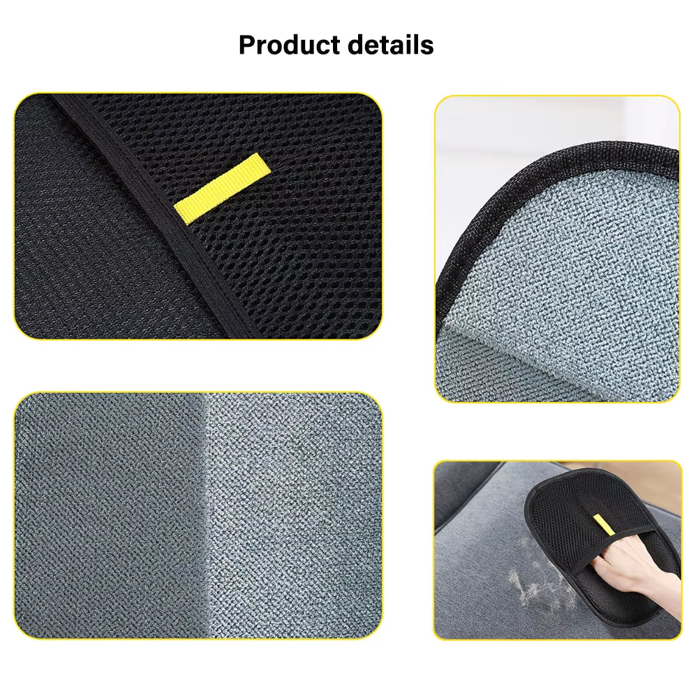 Effortlessly Remove Pet Hair with Our Reusable Double-Sided Grooming Gloves - Perfect for Carpets and Home Cleaning!